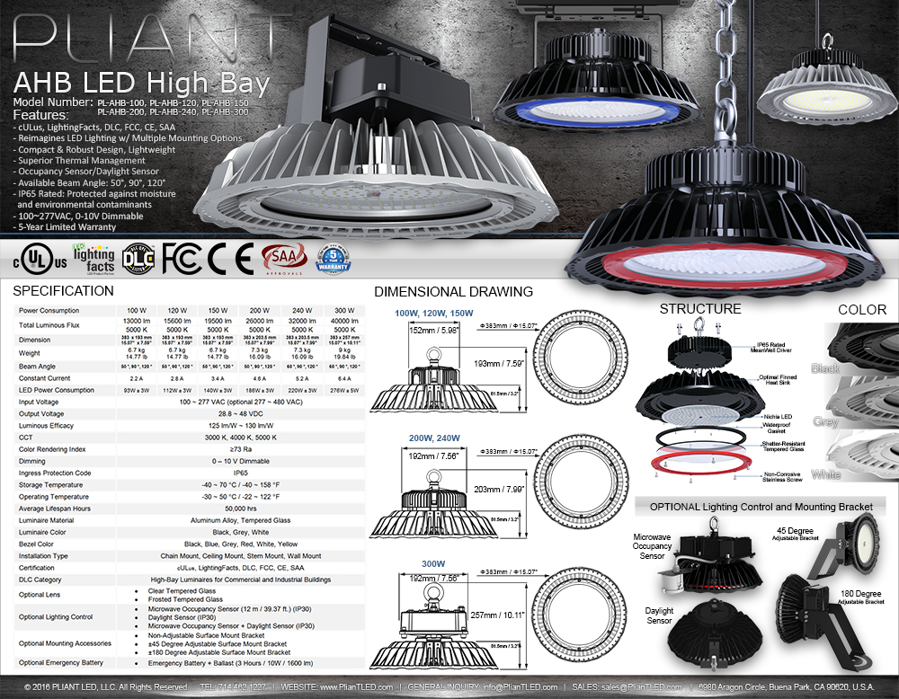 PLIANT LED - AHB LED High Bay